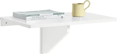 Produktbild von SoBuy Wandtisch - Klapptisch - Holz - Esstisch - Weiß - Holz 60 x 40 cm