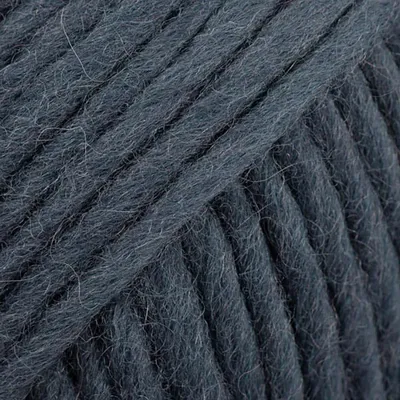 A close-up view of dark blue yarn.
