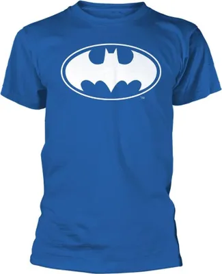 Produktbild von Batman - T-Shirt für Herren/Damen Uni, kurzärmlig PH4704 (XL) (Blau/Weiß)