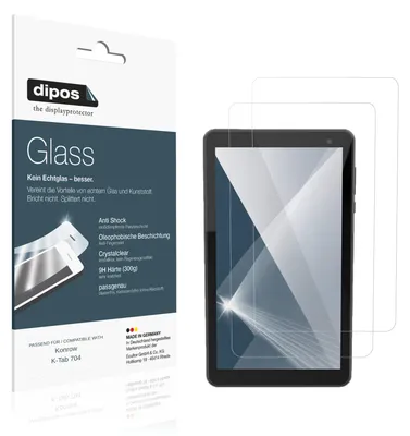 Image de 2x Protection ecrán pour Konrow K-Tab 704 Verre souple Film Protecteur 9H dipos