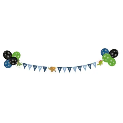 Produktbild von Ballongirlanden-Set Happy Dinosaur 1,8m