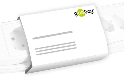 Produktbild von Goobay Netzkabel 5 m, Schwarz, Schutzkontaktbuchse (Typ F, CEE 7/3) > Schutzkontaktstecker (Typ F, CEE 7/7)