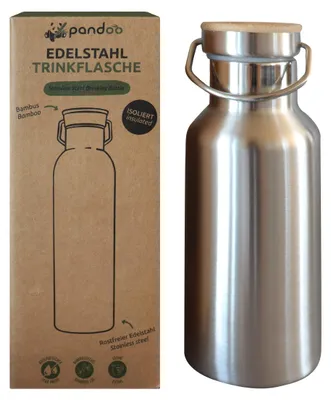 Image de Bouteille d'eau en acier inoxydable, réutilisable, 350 ml