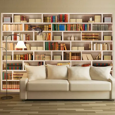Produktbild von Vlies Tapete ! Top ! Fototapete ! Wandbilder XXL ! 300x210 cm  BUCH BÜCHER BUCH KATZE REGAL BIBLIOTHEK BÜCHERSCHRAKT BÜCHERSAMMLUNG 10110905-29