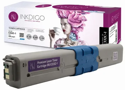 Produktbild von Inkdigo Toner 46508711 für OKI C332DN, C332DNw, MC363DNW, MC363N – Cyan, 3000 Seiten,, KI-generiertes Bild