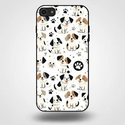Produktbild von Smartphonica Handytasche für iPhone SE(2020-2022) mit Hundedruck - TPU-Hülle mit Hundedesign