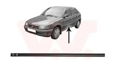 Produktbild von VAN WEZEL Zierleiste für die Tür Vorne Links Leiste für OPEL Astra F CC (T92) 3734423