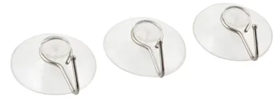 Immagine prodotto di Gancio di aspirazione Meltatex trasparente, set di 3, Ø 4 cm, plastica, trasparente