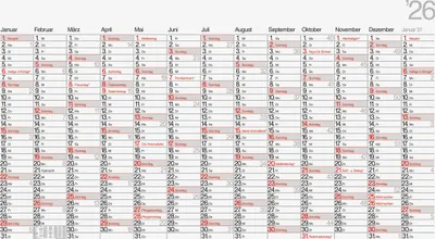 Produktbild von 2026 Brunnen Plakatkalender 701 00 1390×790 mm