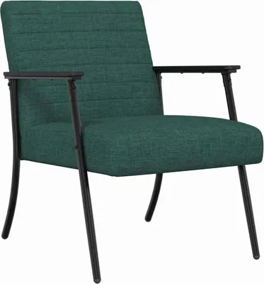 Zdjęcie produktu dla vidaXL Fotel ciemnozielony 59 x 75 x 78 cm tkanina