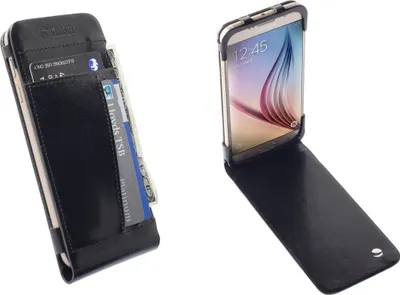 Immagine prodotto di Kalmar Card Wallet Flip Case nero per Samsung Galaxy S6/S6 Edge