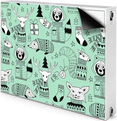 Produktbild von Magnet Heizkörperverkleidung Heizkörper-Abdeckung Heizung Heizkörper 90x60 cm  - Skandinavisch, zoo