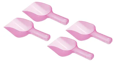 Eisschaufel 4er-Pack Kunststoff 15,9x3,4x2,4 cm Rosa