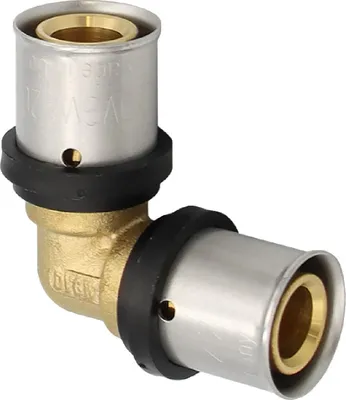 Produktbild von Pressfitting Winkel 20x2 mm 90 Grad TH Kontur für Alu-Verbundrohr