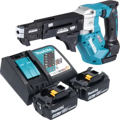 Immagine prodotto di Avvitatore a batteria Makita DFR 552 RF 18 V 25 - 55 mm Brushless + 2 batterie 3,0 Ah + caricabatterie