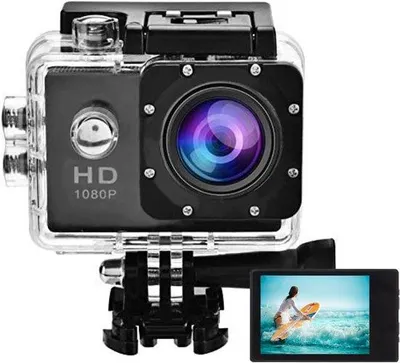 Obrázok produktu pre Akčná športová kamera DV s vodotesnosťou do 30 m, rozlíšením 1080p a WiFi, s montážnym príslušenstvom pre outdoorové aktivity