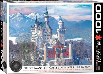 Image de puzzle 1000 pièces Château de Neuschwanstein Hiver