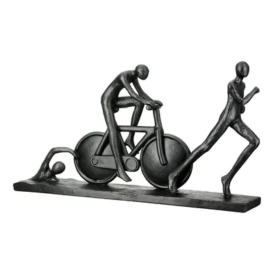 Produktbild von Gilde Skulptur, "Active", Poly, schwarz, VE 2, L. 7 cm, B. 36 cm, H. 20 cm