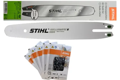 Produktbild von Stihl Führungsschiene Rollomatic E Mini 30050003909  35cm 3/8'P 1,1mm +5x Stihl Sägeketten 36100000050