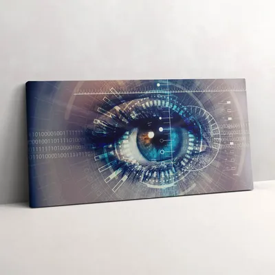 Produktbild von Das Auge der Frau – Leinwandbild Wandbild – 100x50 cm – Leinwandbilder – Wandbilder – Schlafzimmer – Flur