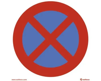 Obrázek produktu pro Symbol Zákaz zastavení 150 x 150 mm, fólie