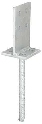 Produktbild von Alberts T-Pfostenträger zum Einbetonieren feuerverzinkt Steggröße 130 x 80 mm Betonanker 200 mm
