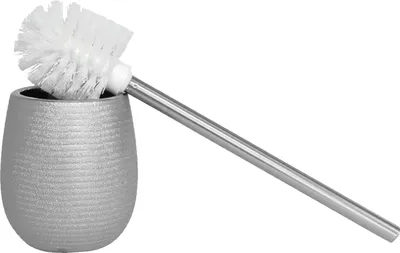 Produktbild von Berilo Toilettenburste mit Halter - Silber - Polystone - 40 cm