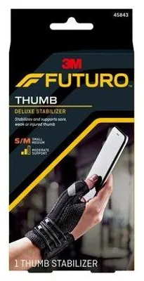 Immagine prodotto di FUTURO™ 45843DABI FUTURO™ Daumenbandage Daumenschiene 45843DABI, Gr. S/M schwarz 12,7-16,5 cm, 1 St.