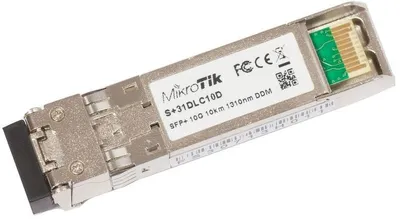 Produktbild von Mikrotik S+31DLC10D, Faseroptik, 10000 Mbit/s, SFP+, LC, 10000 m, 1310 nm