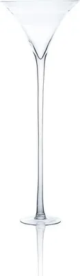 Produktbild von XXL Martiniglas, Bodenvase auf Fuß H. 90cm Ø 35cm transparent rund Sandra Rich