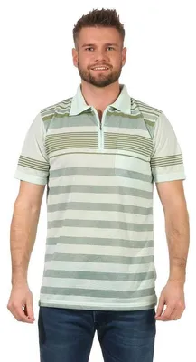 Produktbild von Herren Poloshirt T-shirt Polo-Hemd Kurzarm Mintgrün M