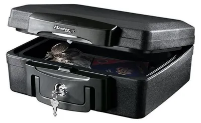 Produktbild von Tresor Feuerfester Safe Dokumententresor - 4,9 l - Wasserdicht - 15,6 x 36,2 x 33 cm