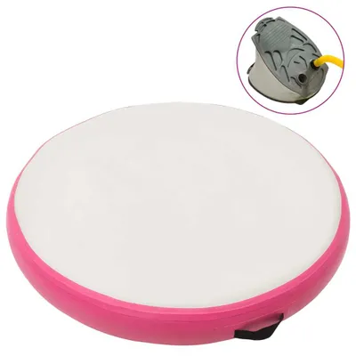 Produktbild von The Living Store Aufblasbare Gymnastikmatte mit Pumpe 100x100x15 cm PVC Rosa