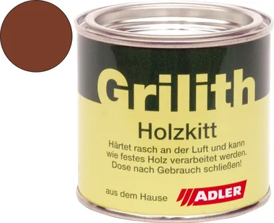 Produktbild von Grilith Holzkitt - Reparaturpaste Spachtelmasse, ideal zur Holzreparatur in Mahagoni 100ml