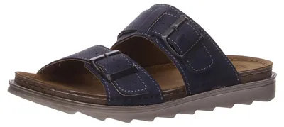 Produktbild von Fischer Markenschuhe Pantoletten mit Fußbett in blau, Gr. 40