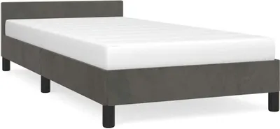 Obrázok produktu pre vidaXL Rám postele bez matraca tmavosivý 100x200 cm zamat