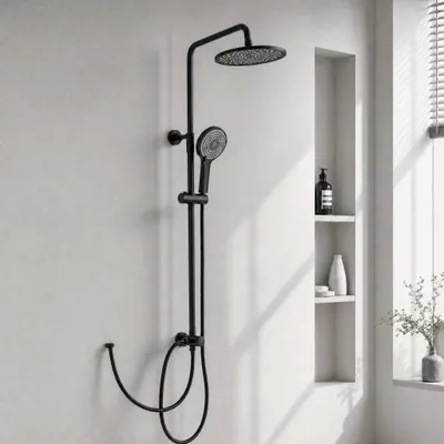 Productafbeelding van Regen Douche met Verstelbare Hoogte en Kinkvrije Doucheslang