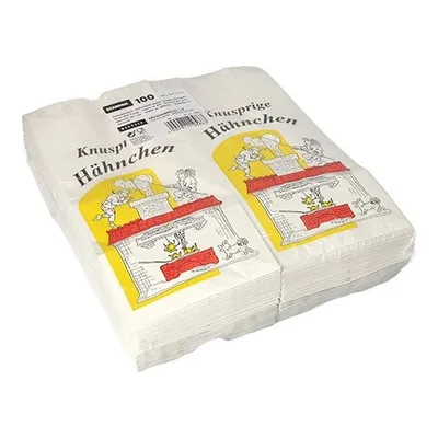Produktbild von Hähnchenbeutel, Papier mit Alu-Einlage 24 cm x 10,5 cm x 6 cm "Max & Moritz" 1/2