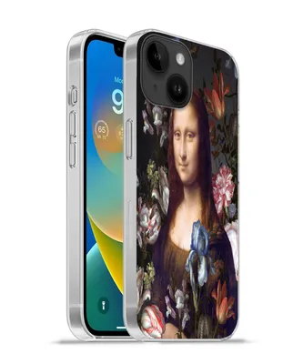 Produktbild von MuchoWow® Handyhülle Schutzhülle Hülle für Apple iPhone 14 - Softcase Mona Lisa - Da Vinci - Blumen Silikon Softcase Handy Hülle - Mobiltelefonhülle