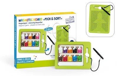 Produktbild von Beleduc Magnetboard „Farben & Zählen“ – Zweiseitig bespielbar - Magnetisches Ler