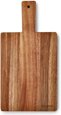 Obrázok produktu pre Prkénko z akácie 35 x 18 x 1,5 cm, s rukoväťou, odolné, pre kuchyňu