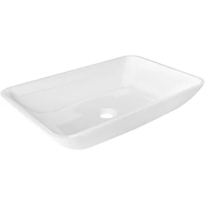 Obrázek produktu pro Mexen Megan skleněné umyvadlo na desku 56 x 36 cm, bílá - 24135630