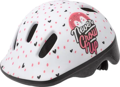 Produktbild von Polisport Kinderfahrradhelm Birdy Baby, creme-rosa, 44-48 cm, Kunststoff-EPS, erweiterte Schutzzone, Insektennetz, 6 Kühlöffnungen, einfacher Verschluss, 3-Punkt-Sicherheitsgurt, waschbare Polster, Drehknopf-Verstellsystem, für Radfahren, Skaten, Rollschuhlaufen, EN1078, 190g