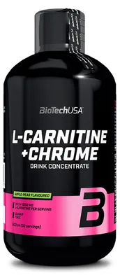 Immagine prodotto di BioTech USA L-Carnitina 35.000 mg + Cromo 500 ml arancio / L-Carnitina / Concentrato liquido di L-Carnitina arricchito con cromo e vitamina B5