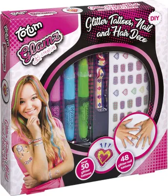 Produktbild von Totum Glamz Hair, Tattoo And Nail, 8 Jahr(e), Mehrfarbig