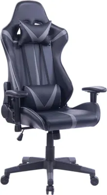 Produktbild von Happyment Luxe Gamestoel – Gamingstuhl – Höhenverstellbar – Ergonomischer Bürostuhl – Schwarz/Grau