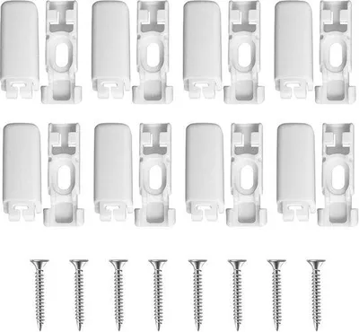 Produktbild von 8 Stück Faltenklammern für Faltenhose | Faltenklammer Set | Gardinenaccessoires