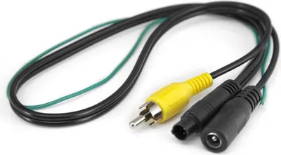 Produktbild von Carmedien Adapterkabel Rückfahrkamera Mini 6-Pin auf Cinch Stecker Niedervoltbuchse Spannungsversorgung Anschlusskabel