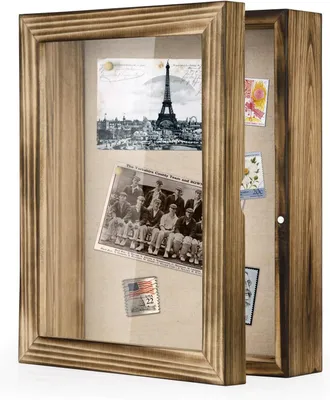 Produktbild von 3D Holz Bilderrahmen 20x25 cm, braun, für Erinnerungen