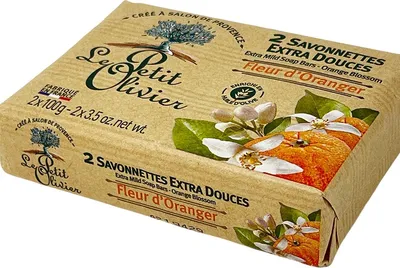 Produktbild von Le Petit Olivier extra feine Seife Orangenblüte 2x100g